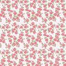 Katoenpopeline Bloemenzee – rood/wit,  thumbnail number 1