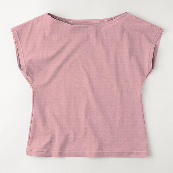 Bamboe Viscosejersey Effen – oudroze, image number 8