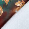 French Terry sommersweat Gouden herfst | Glitzerpüppi – blauwe spar/roodbruin,  thumbnail number 4
