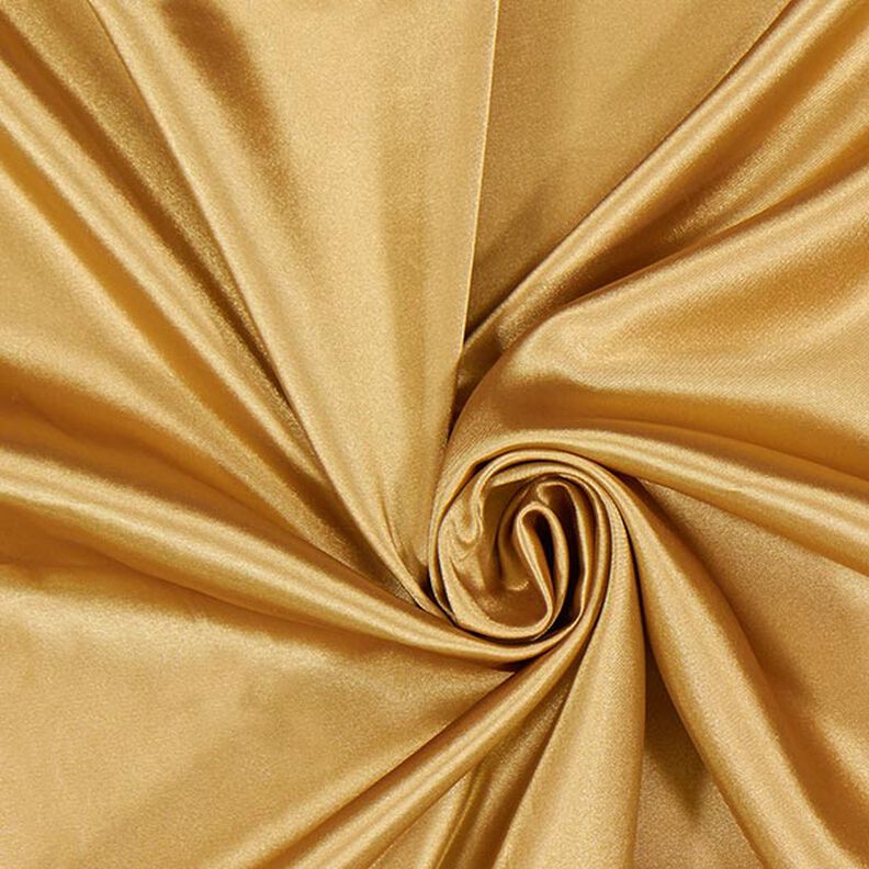 Stretch Satijn – goud metalen,  image number 1