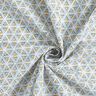 Katoenen stof Cretonne Geometrische vormen – wit/olijf,  thumbnail number 3