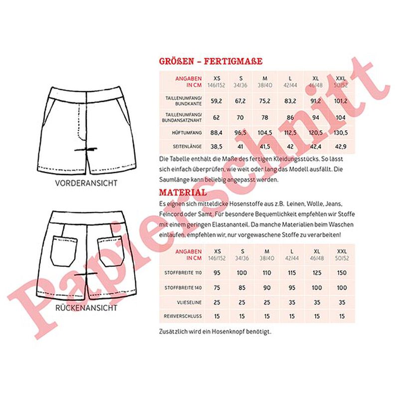 MEVROUW GIULIA Korte broek met ritssluiting | Studio Schnittreif | XS-XXL,  image number 13