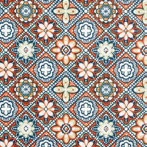 Gecoate katoen artistieke tegels – terracotta/salie, 