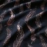 Katoenjersey Gouden veren | Glitzerpüppi – zwart blauw/donker oudroze,  thumbnail number 2
