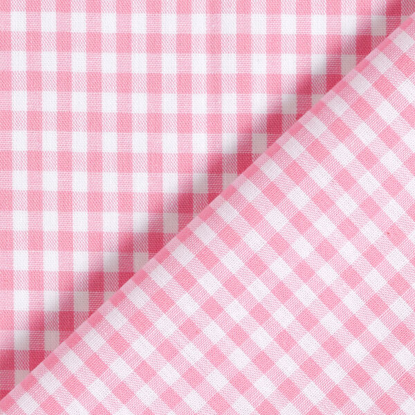 Katoenen stof Vichy - 0,5 cm – roze, image number 3