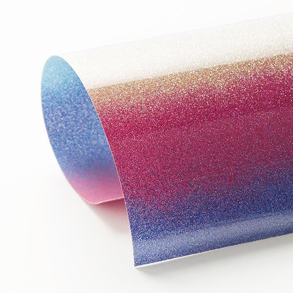 Strijkfolie glitter regenboog Din A4, image number 3
