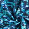 Softshell kleurrijke driehoeken Digitaal printen – nachtblauw/turkoois,  thumbnail number 4