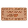 Decoratie Handmade with Love [ 40 mm ] – beige,  thumbnail number 1
