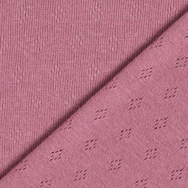 Fijngebreide jersey met gaatjesmotief – pastelviolet,  image number 5