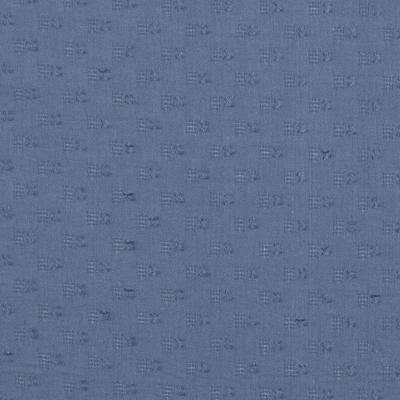 Katoenen ajour dobby – jeansblauw,  image number 1