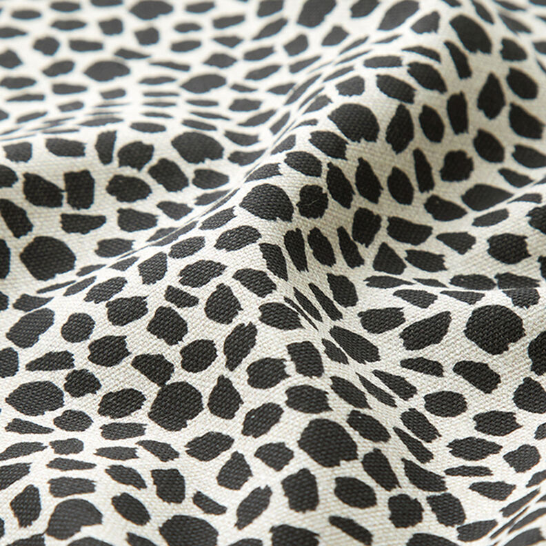 Decostof Half panama Luipaardprint – zwart/natuur,  image number 2