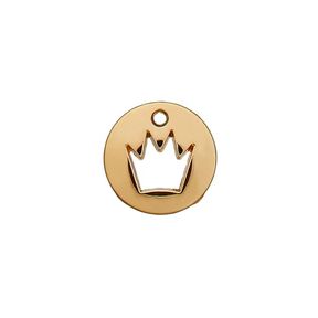 Garnering kroon [ Ø 12 mm ] – goud metalen, 