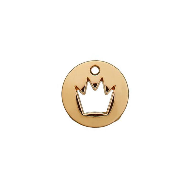 Garnering kroon [ Ø 12 mm ] – goud metalen,  image number 1