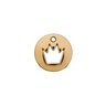 Garnering kroon [ Ø 12 mm ] – goud metalen,  thumbnail number 1