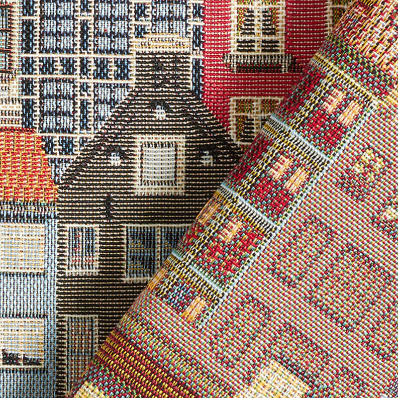 Decostof Gobelin huizen – lichtbeige, image number 4