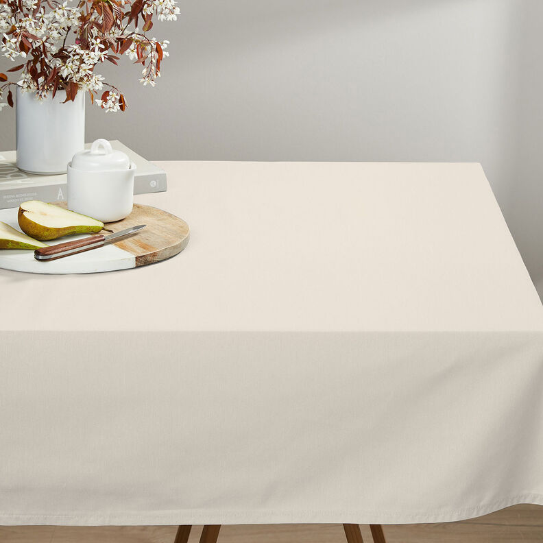 Katoenen stof Cretonne Effen – creme,  image number 5