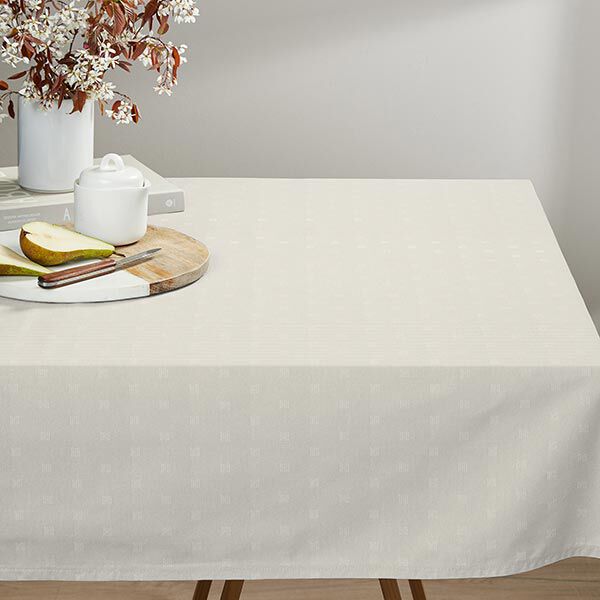 Decostof damast kubussen gerecycled – lichtbeige, image number 6