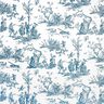 Decostof Half panama blije dansers 280 cm – oceaanblauw/wit,  thumbnail number 1