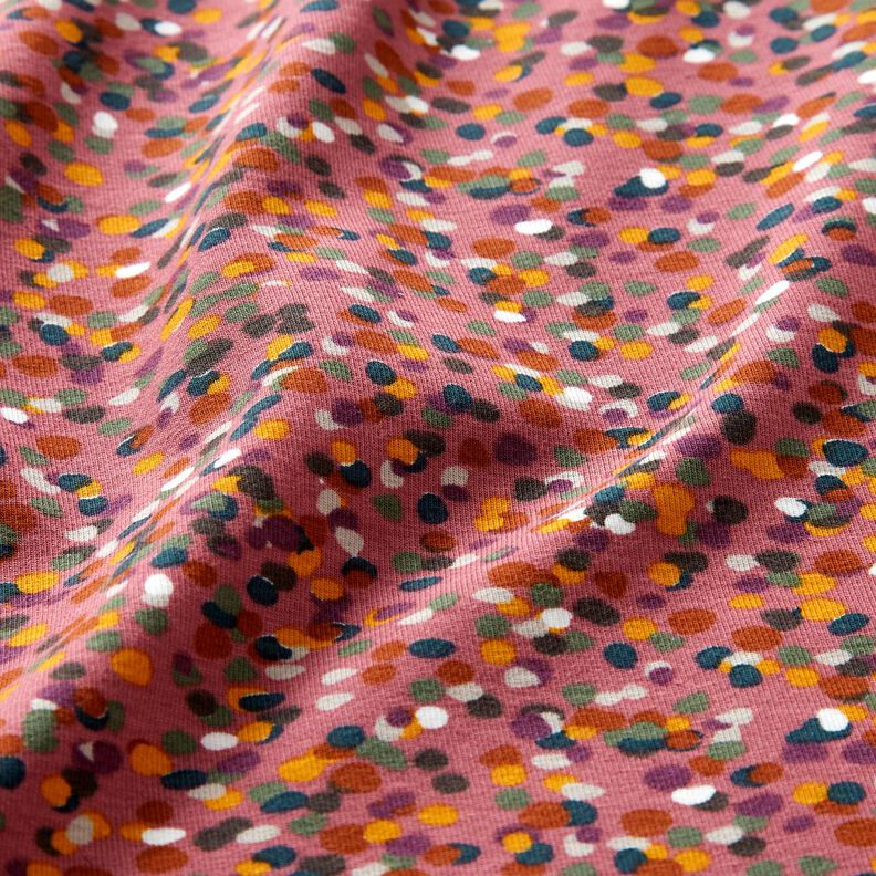 Katoenjersey Kleurrijke confetti – kaasjeskruid/pijn,  image number 2