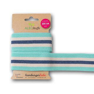 GOTS Biologische boordstof STRIPE ME COLLEGE [200 cm | 3,5 cm] | Albstoffe | Hamburger Liebe, 