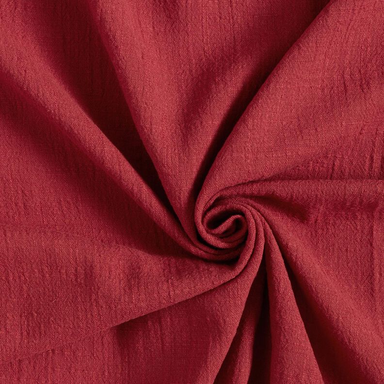 Katoenen stof linnenlook – terracotta,  image number 1