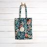 Decostof Jacquard Vintage bloemen – petroleum/donkerrood,  thumbnail number 7