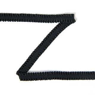 Elastische rucheskant  – zwart, 