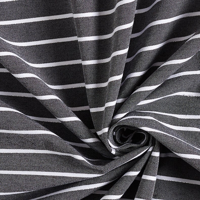 Viscose stretch met glitterstrepen – zwart/wit,  image number 3