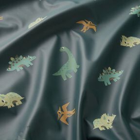 Regenjasstof vrolijke dinosaurussen Digitaal printen – graniet, 