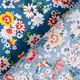 Gecoate katoen schattige bloemen – koningsblauw,  thumbnail number 5