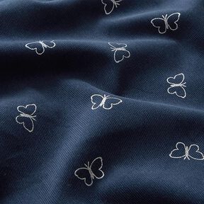 Babyrib glittervlinders – marineblauw, 