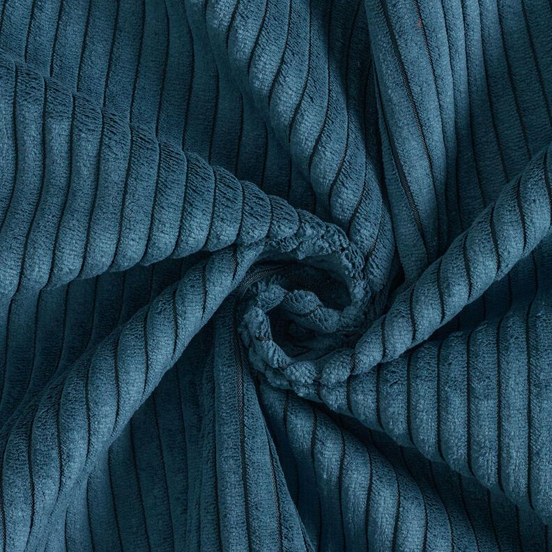 Bekledingsstof zacht corduroy – nachtblauw,  image number 1