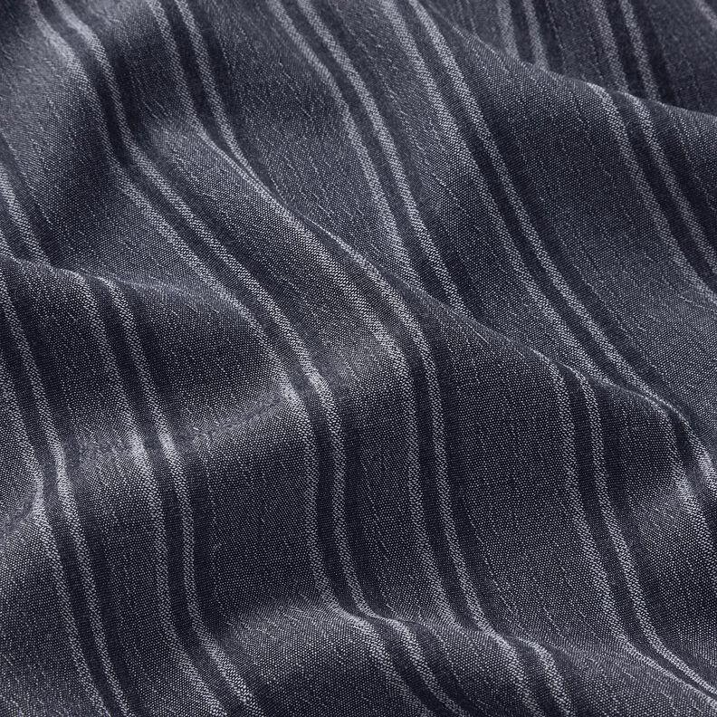 Katoenstof met gecrashte strepen – marineblauw, image number 2