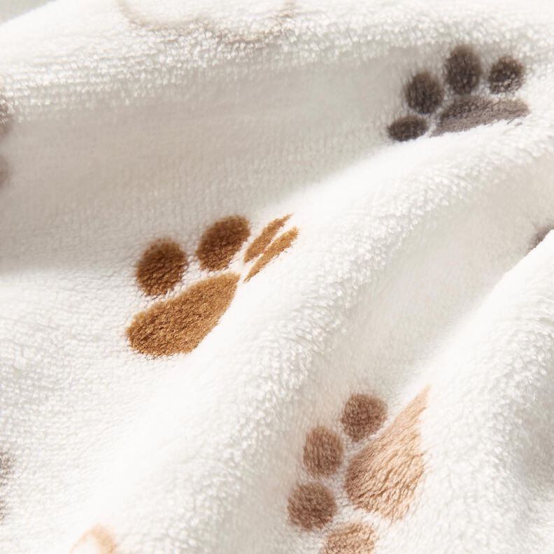 Gezellige fleece Poten en botten – ivoor/donkertaupe,  image number 5