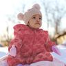 Nepbont Harten | Poppy Fabrics – kaasjeskruid,  thumbnail number 5
