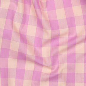 Katoenpopeline Ruit| Poppy Fabrics – lichtroze/pastelviolet, 