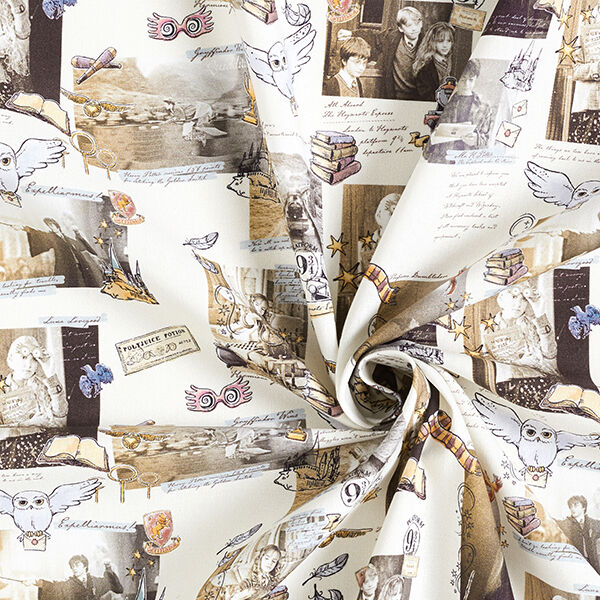 Cretonne Licentiestof "Harry Potter" herinneringen | Warner Bros. – lichtbeige,  image number 3