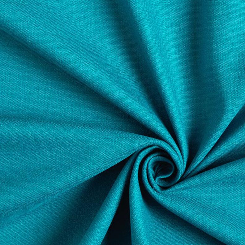 Stretch linnenstof mix – petroleum,  image number 1