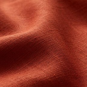 Linnen stof Ramee mix medium – terracotta, 