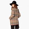 Mantelstof doubleface ruit – beige/bruin,  thumbnail number 7