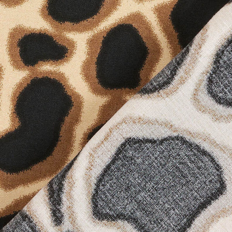 Viscosestof luipaardpatroon – beige/zwart,  image number 4