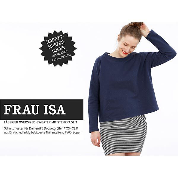 FRAU ISA - sweater met opstaande kraag, Studio Schnittreif  | XS -  XL,  image number 1