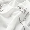 Vitragestof Voile fijne grassen 295 cm – wit/zwart,  thumbnail number 2