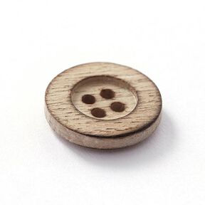Houten knoop 4-gats – natuur, 