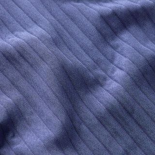 Stretch jacquard 3D-strepen | Fibre Mood – jeansblauw, 