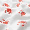 GOTS Mousseline/dubbel gehaakte stoffen kreeften | Poppy Fabrics – ivoor,  thumbnail number 2