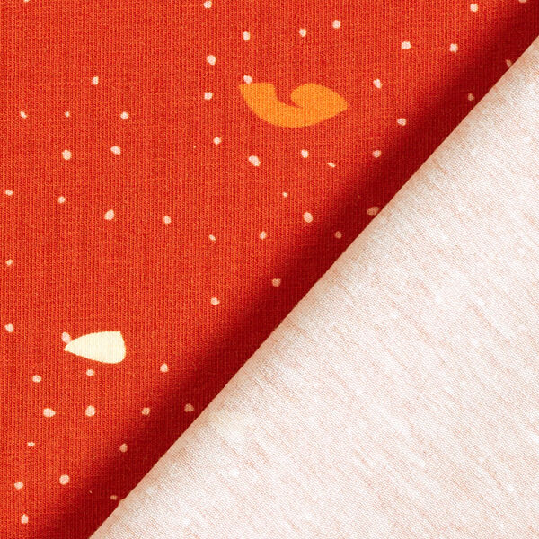 GOTS Katoenjersey Terrazzo | Tula – terracotta/oranje, image number 4