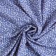 Lichte crêpe stof losse bloemen – blauw/wit,  thumbnail number 3