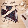 Badpakstof Mandala – zwart blauw/vuurrood,  thumbnail number 7