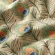 Decostof Half panama Pauwenveren – natuur/groen,  thumbnail number 2